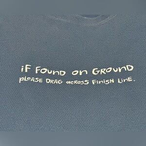 Men’s running shirt from One More Mike in medium blue. NEW - size XL!